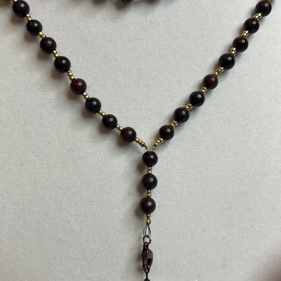 Beaded Clay Detachable Pendant Wrap Necklace - Picture 4 of 7